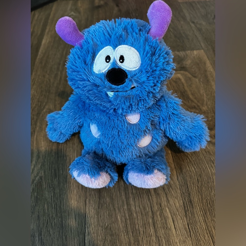 Warmies Blue and Purple Monster Stuffed Animal Plush ✨Like New✨